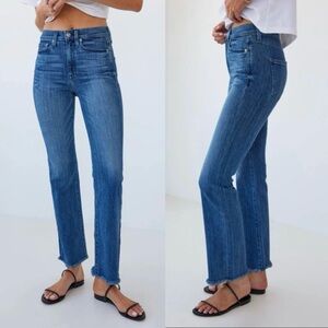 AYR‎ The Pop Blue Straight Leg Jeans Frayed Hem
Size 27 Short